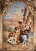 Giovanni Battista Tiepolo Angelica Carving Medoro's Name on a Tree oil on canvas